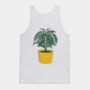 Zebra Plant with Mustard Pot Tank Top